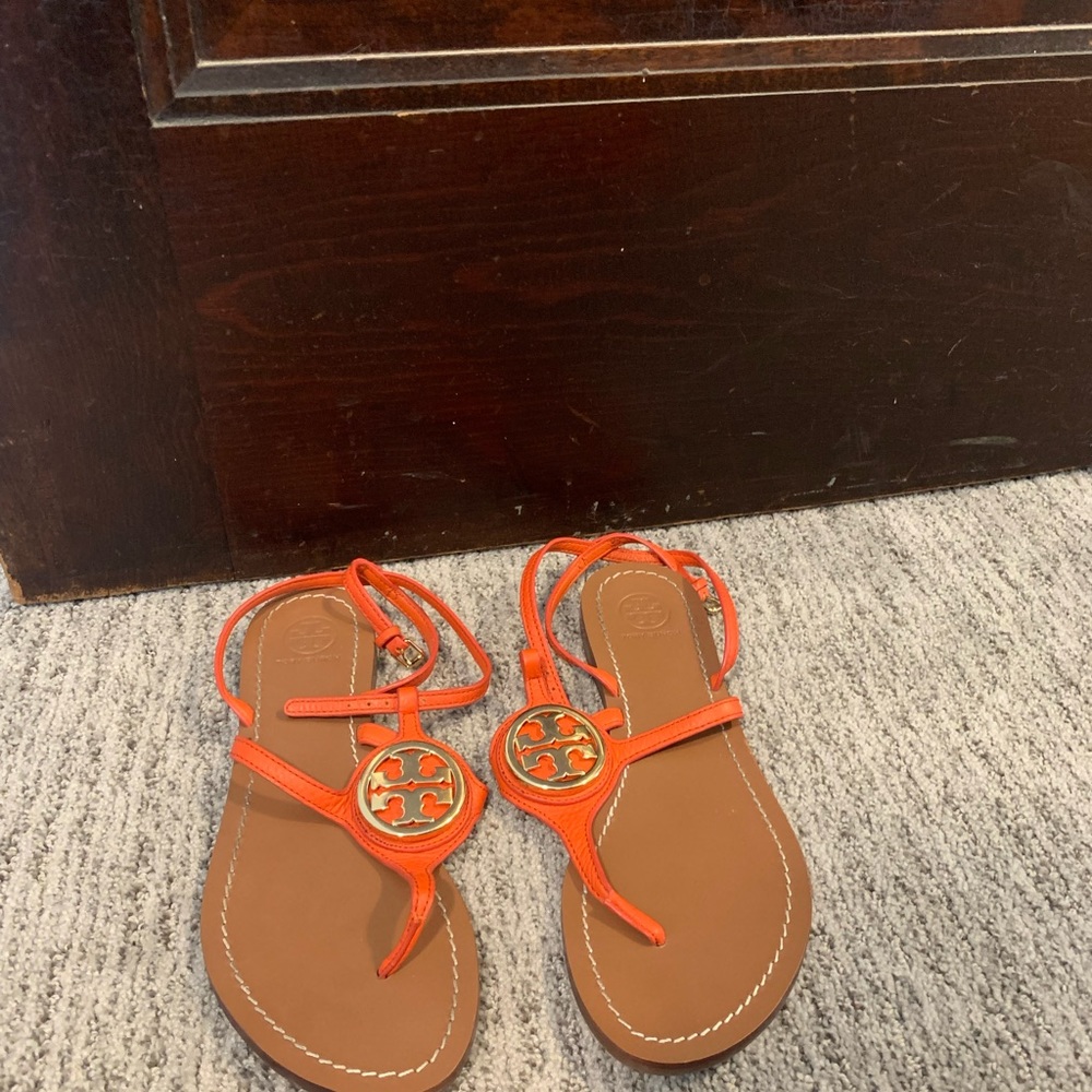 Tory Burch Orange Sandals